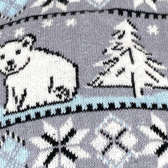 Vera Bradley Beary Merry Cozy Booties, Gray, Medium 7-8 - Picture 5 of 7